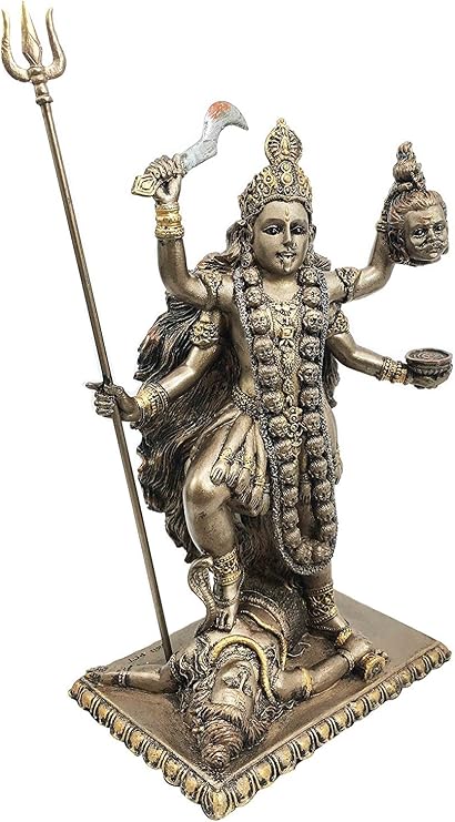 Gifts & Decor Hindu Goddess of Time and Death Kali Bhavatarini Figurine Eastern Enlightenment Sculpture