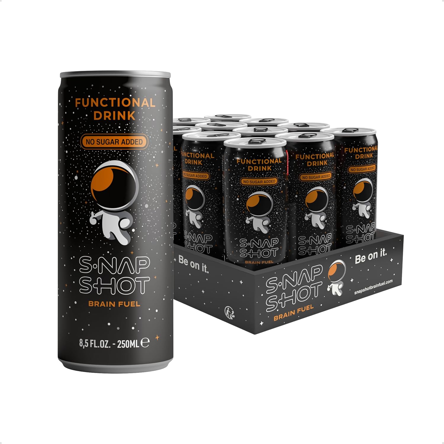 SNAP SHOT – 12 Cans 8.5 Fl. Oz - 250ml | Functional Drink | Brain Fuel