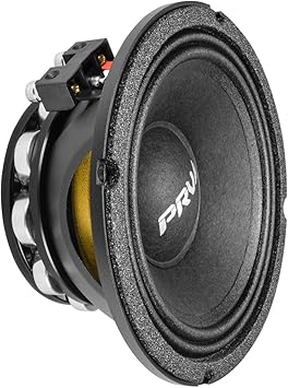 PRV AUDIO 6.5 Inch Midrange Speaker 6MR500-NDY-4 500 Watts 4 Ohm Neodymium Magnet, High Output Loudspeaker for Car Audio & Motorcycle (Single)