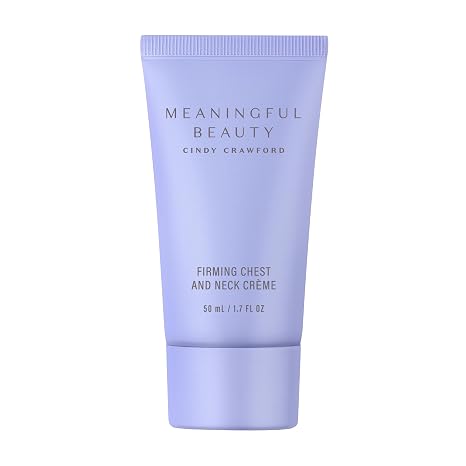 Meaningful Beauty Firming Chest and Neck Creme , Tightening Treatment with Vitamin C and Hyaluronic Acid , 1.7 Ounce