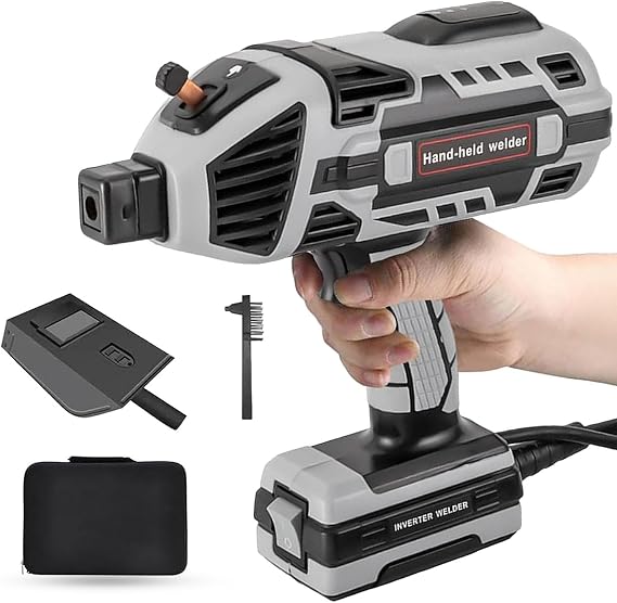Handheld Welder, Portable Stick Welder Machine with Welding Mask and Toolbox, Standing Handheld Welding Machine Mini ARC Welder for Automobile Maintenance, Iron Processing