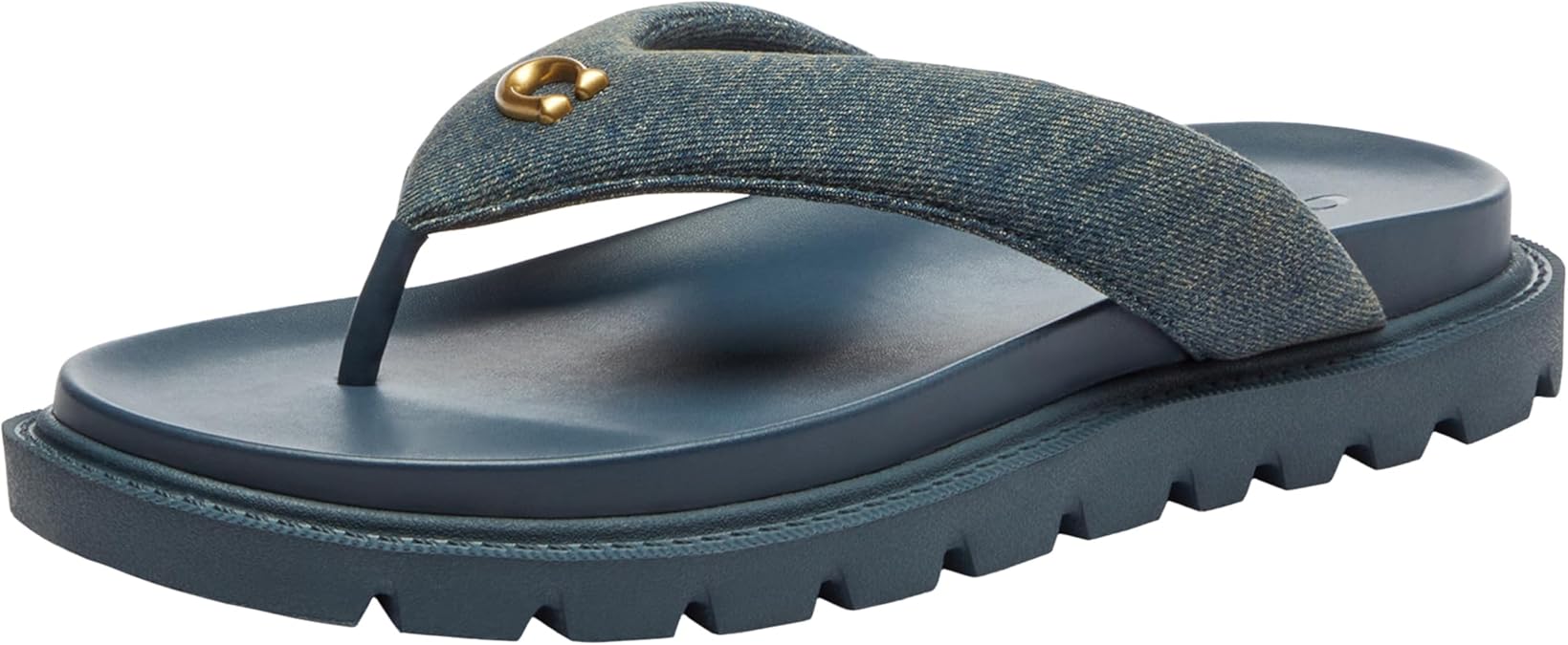 Coach Brynn Loved Denim Thong Sandal