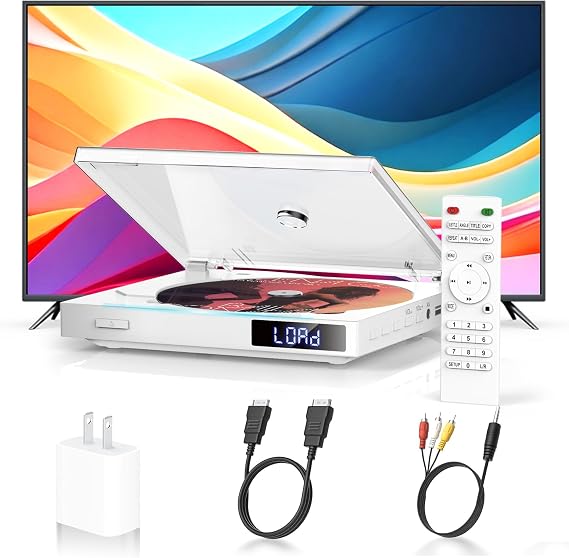 HDMI Mini DVD Player for Smart TV,Region Free Compact CD Player USB/Remote