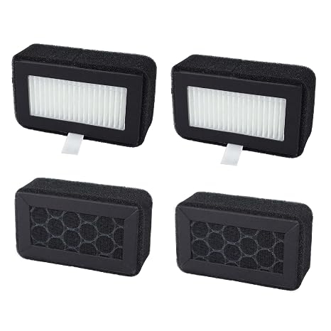 4-Pack HEPA 13 + Activated Carbon Combo Air Filterfor Bambu Lab P2S 3D PrintersFilters VOCs, PM2.5, Ultrafine Particles and Odors - Dual-Layer