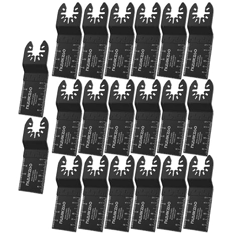 20Pcs 40mm Multi Tool Blades Wood Multitool Accessories Quick Release | Oscillating Saw Blades Universal Cutter Compatible with Fein Multimaster Makita DeWalt Bosch Dremel