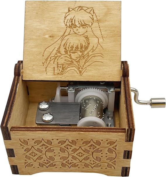 to Love's End Music Box for Men Women Sit boy Print Inuya shaes and Kikyo Hand Cranks Music Box (to Love's End)