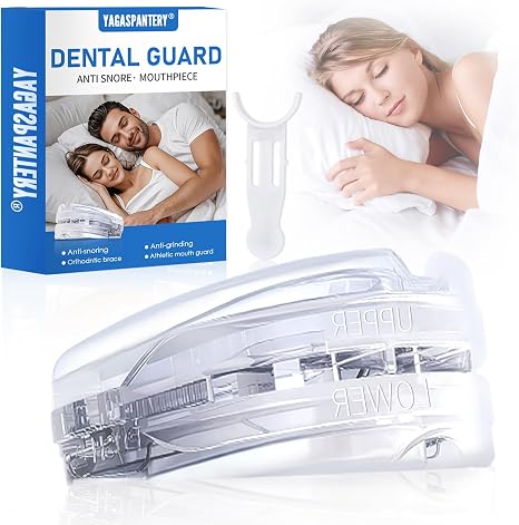 Anti Snoring Mouthpiece Snoring Splint Against Snoring and Crunch Washable and Reusable Snoring Stopper Crunch Splint for Night Bite Splints for Men and Women