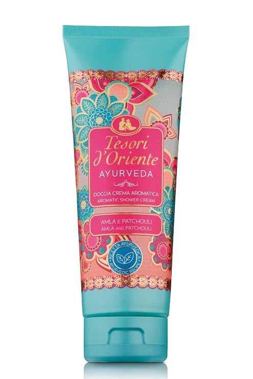 Tesori d'Oriente Shower Cream Gel Womens, Moisturizing Body Wash For Women, Travel Size Body Gel with Skin Care Essentials-250 Ml-8.45us Fl Oz [Italian Import ]-(Ayurveda)