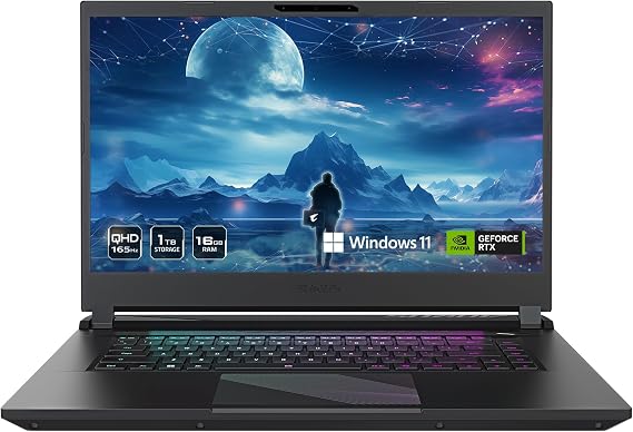 GIGABYTE - AORUS 15 (2024) Gaming Laptop - 165Hz 2560x1440 QHD - NVIDIA GeForce RTX 4060 - Intel Ultra 7 155H - 1TB SSD with 16GB DDR5 RAM - Windows 11 Home AD (AORUS 15 BKG-13US754SH)