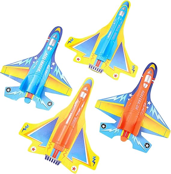 Airplane Toys | Throwing Airplane Toys - Flying Airplane Toy with Launch Handle, Birthday Gifts for Boys and Girls, Outdoor Sports Toys Keloglu