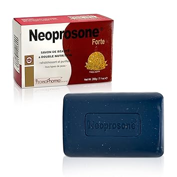 Neoprosone, Skin Brightening Soap |7.1 oz / 200 g | Exfoliating Soap Bar - Cleansing Bar For Body, Knees, Face, Armpits | with Glycerin
