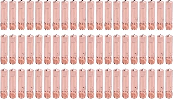 60pcs ARCCAPTAIN 0.8mm Copper Contact Tips Replacement for MIG200 MIG130 Welding Torch