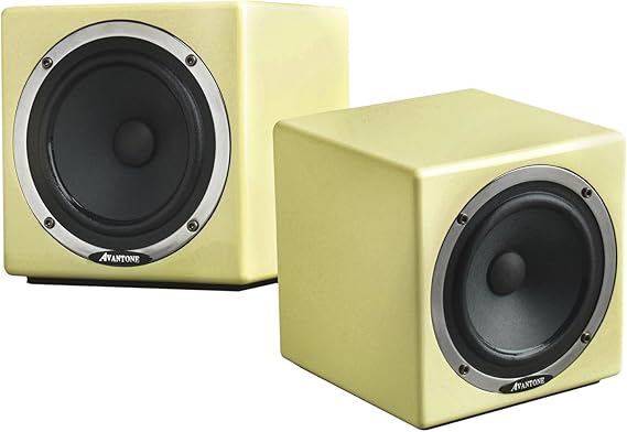 Avantone Active MixCube Powered Full-Range Mini Reference Monitors - Creme, Pair