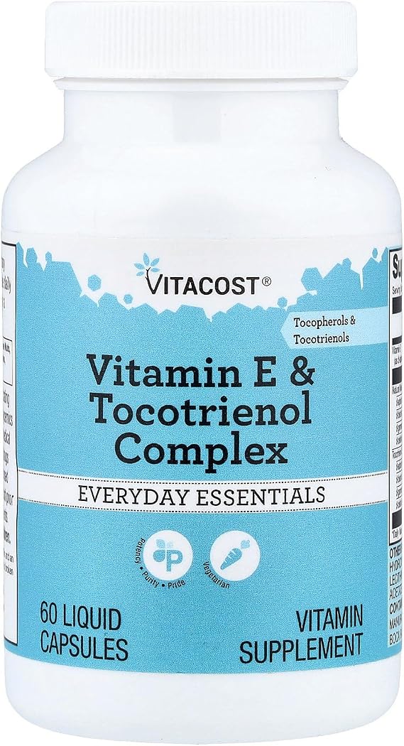Vitacost Vitamin E & Tocotrienol Complex, 60 Liquid Capsules