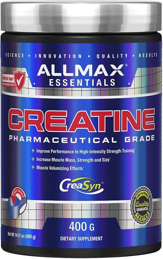 ALLMAX Creatine Monohydrate Powder, Micronized, Unflavored, 400 g