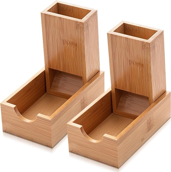 Arrowbash 2 Pcs Dice Roller Tower with 14 Polyhedral Dice Set Foldable Wooden Dices Tower Castle Collapsible Rolling Case for Tabletop Games Board Games, 5.4 x 3.2 x 1.8''