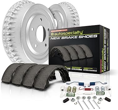 Power Stop Brake Kit For 2005-2022 Toyota Tacoma - Autospecialty Rear Replacement Brake Kit - 6 Lug OE Brake Drums & Brake Shoes, KOE15389DK