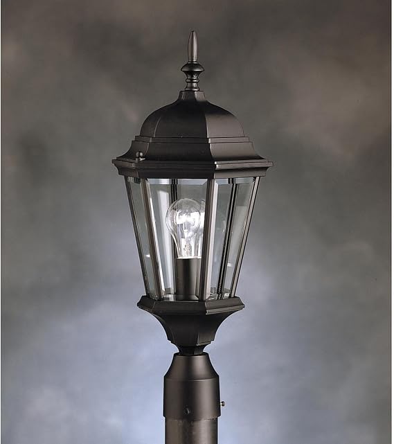 Kichler Madison Outdoor Post Light, Black
