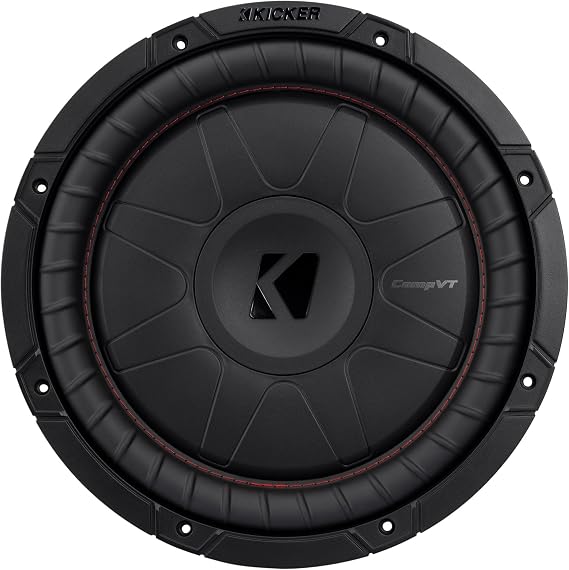 KICKER 52CVT124 CVT12 CompVT 12-Inch (30cm) Subwoofer, 4 Ohm SVC | Strong deep bass for daily drivers, simple wiring setup, sealed or ported box ready, clean low-end for trucks