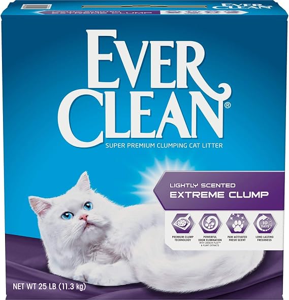 Ever Clean Extreme Clump Clumping Cat Litter, Scented, 25 Pounds, Multicolor (091854604155)