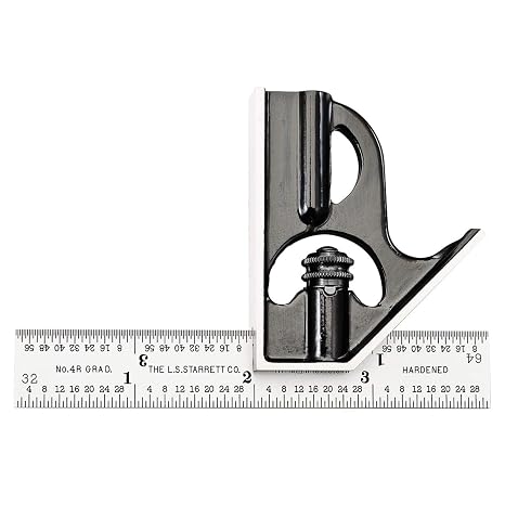 Starrett C33H-4-4R Combination Square