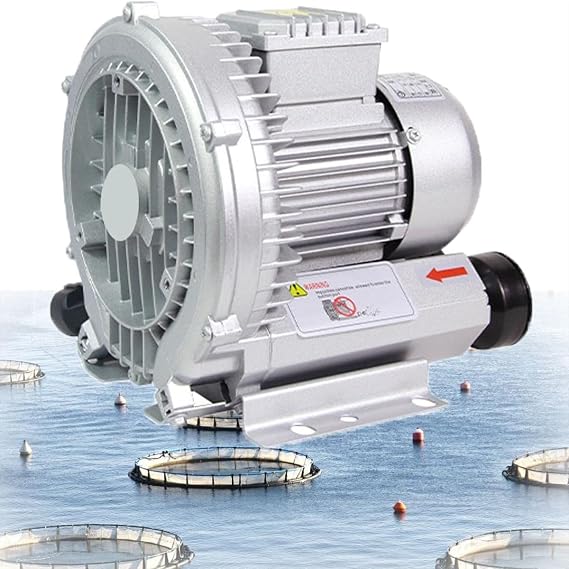 120W-7500W Regenerative Blower Single/Three Phase Vortex Ring Blower, Regenerative Blower Vacuum Pump for Air Blowing or Suction for Sewage Aeration Aquarium Fish Pond(1.5KW/220V)