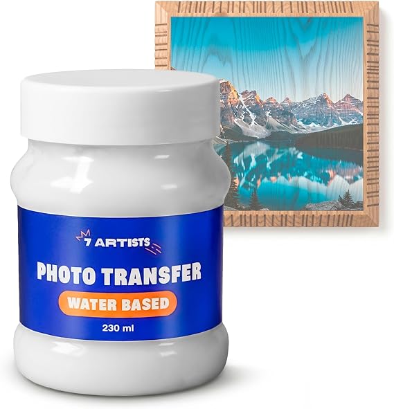 Photo Transfer Potch 230 ml – Liquid Transfer Medium for Wood, Fabric, Glass & Ceramic | Image Potch Waterproof & Clear for Wood, Canvas, Textile