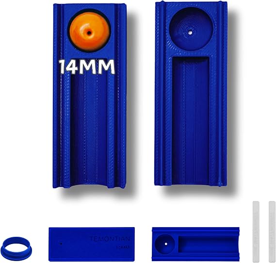 TEMONTIAN 14MM Polymer Clay Bead Maker, 2-in-1 Roller & Hole Maker