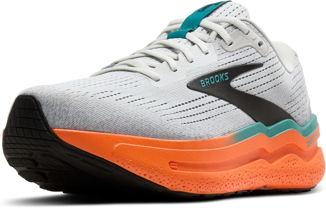 Brooks メンズ Ghost Max 2 ランニング&ウォーキングシューズ, オイスターマッシュルーム/オレンジ/ティール, 25.5 cm