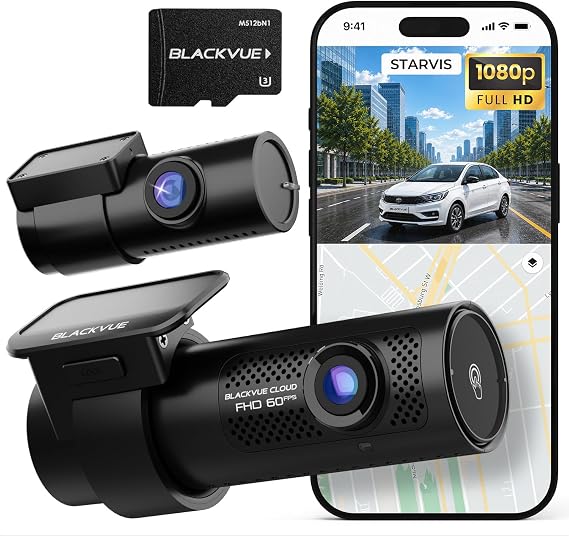 BlackVue DR770X II, 1080P Full HD Dash Cam Front, STARVIS, Free 256GB Card | Hardwire Cable Included, 24H Parking Mode, Wi-Fi, GPS, App Control, Cloud Connectivity, Supports up to 1TB micro SD
