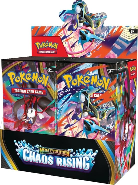Pokemon TCG: Mega EvolutionChaos Rising Booster Display