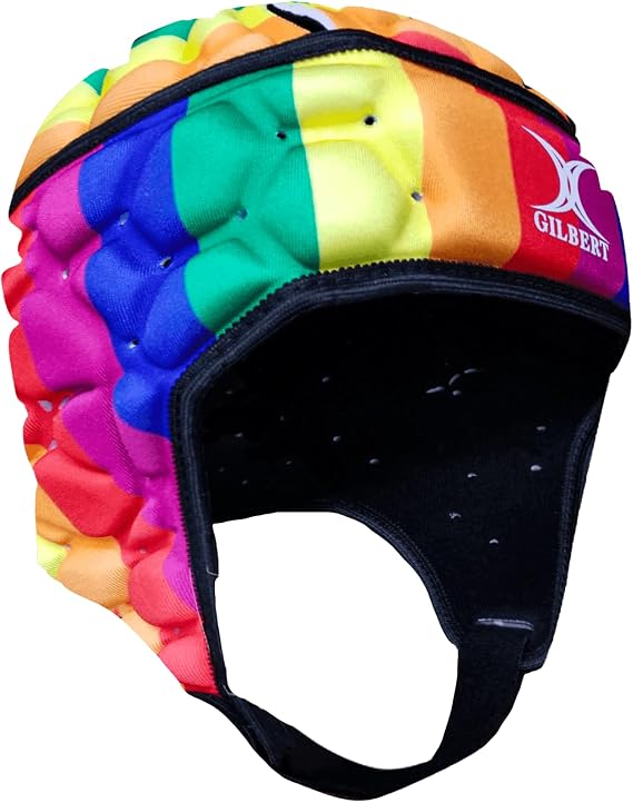 Gilbert Rainbow Falcon Rugby Scrum Cap Head Guard