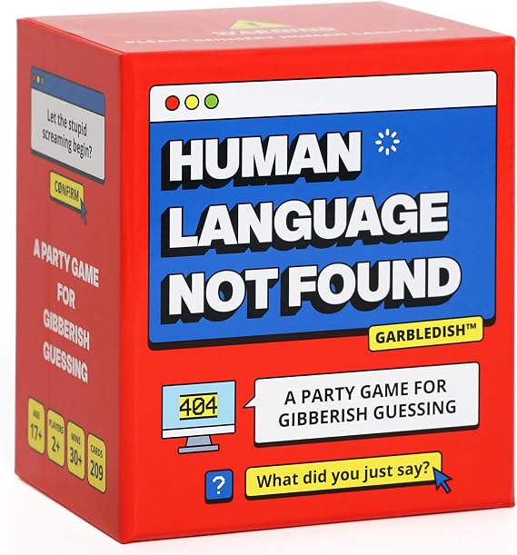 KAWAII KOI Party Game for Gibberish Guessing, A Funny Word Guessing Card Game for Teens & 17+, Great Funny Gift for Friends, Couples & Party Game Nights, Human Language NOT Found