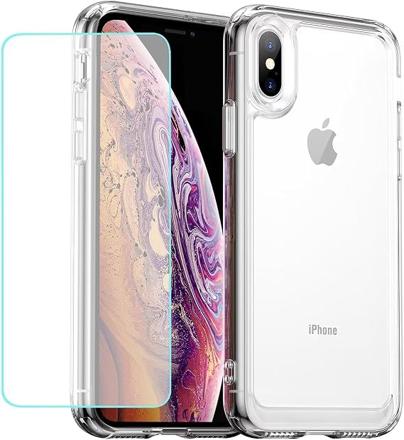 Case for iPhone XS Case for iPhone X Protective Film Clear Ultra Thin TPU Transparent Shockproof Mobile Phone Case for iPhone XS Crystal Transparent