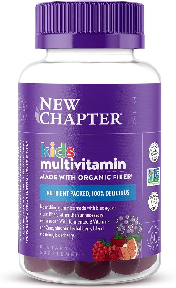 New Chapter Kids Gummy Multivitamin, Berry-Citrus, 60 Count