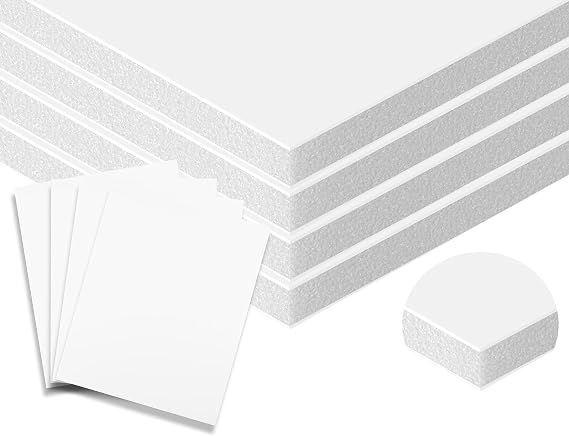 3/16" White Foam Core Boards 22x28-250 Pack. Many Sizes Available. Acid Free Craft Poster Board for Signs, Buffered Presentations, School, Office and Art Projects