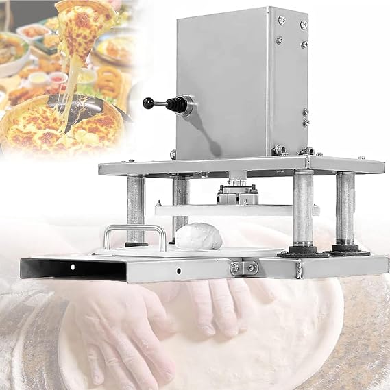 Commercial Electric Dough Sheeter, Small Commercial Pizza Press, Pizza Dough Roller Electric Rolling Pin, for Pies, Tortillas, Breads, Pizzerias, and Bakeries