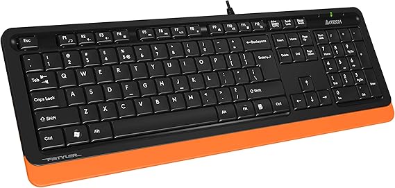 A4Tech FK10 Q USB Turkish FN-MULTIMEDIA Black/Orange Keyboard