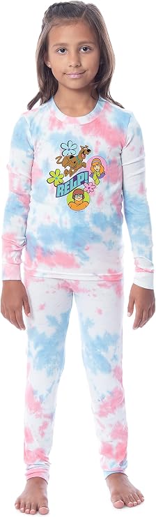 Scooby-Doo Girls' Unisex Child Relp! Daphne Velma Character Pajama Set