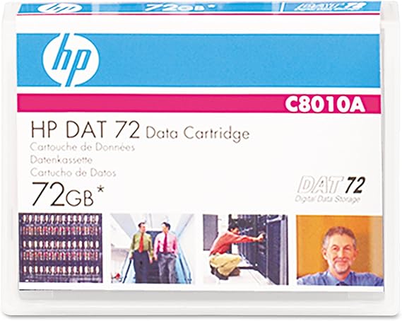 HP C8010A DAT-72 72GB 162 KB/inch Recording Density Data Cartridge