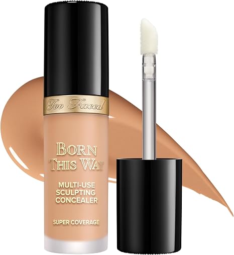 Too Faced Born This Way Super Coverage Multi-Use Concealer | Full Coverage, Oil Free, Long Lasting + Hydrating,13.5ml