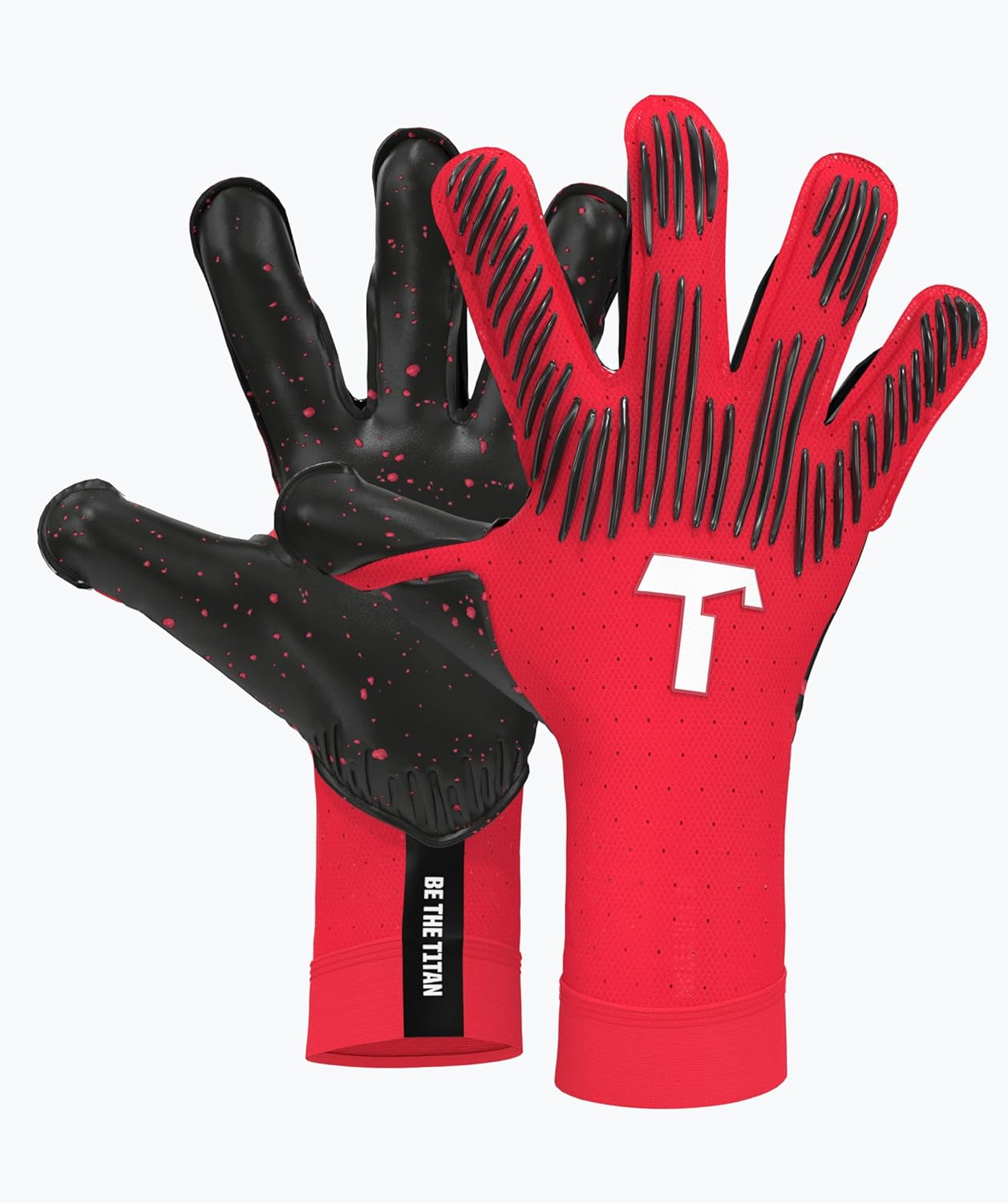 T1TAN Rebel Goalkeeper Gloves Men – Professional Football Gloves Adults and Teenagers – The Gloves for Football and Any Goalkeeper