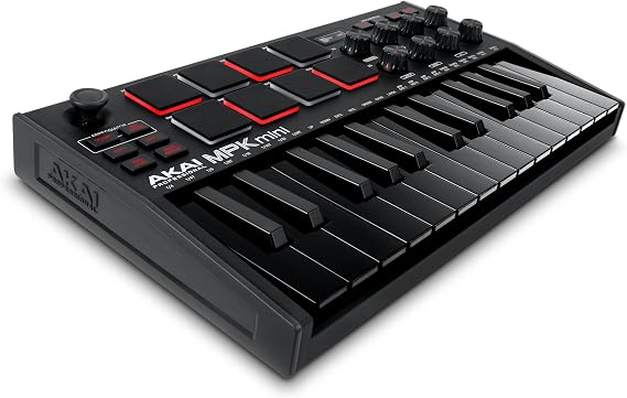 Akai Professional MPK Mini MK3 25-Key USB MIDI Keyboard Controller, Black