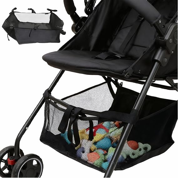Toddmomy Stroller Car Stroller Infant Pushchair Pram Bottom Basket Storage Basket Replacement Storage Organizer Bag Bags Nappy Pouch Net Bag