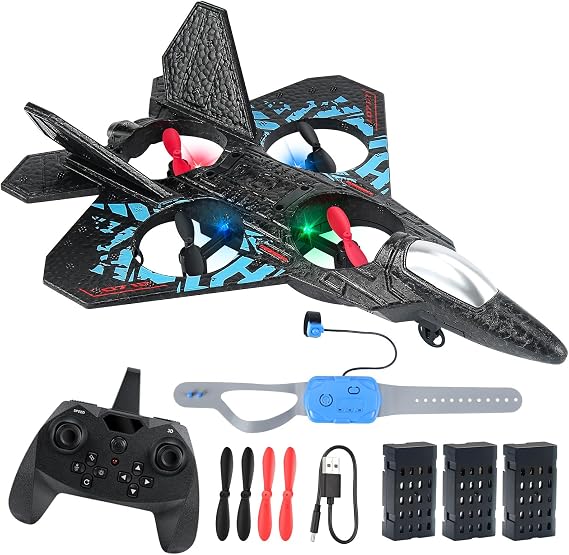 RC Plane, Remote Control Wireless Airplane Toy - RC Plane Re mote Contro l 2CH 2.4Ghz R C Pl ane with Lights, Remote Control Airplanes Foam R C