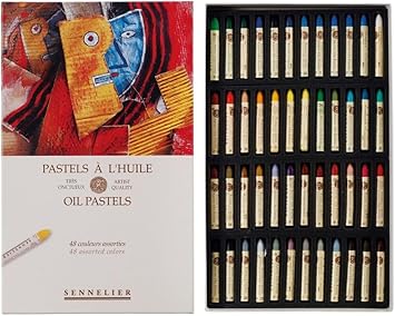 SENNELIER Oil French Pastel for Professional Artists, Introductory Set of 48