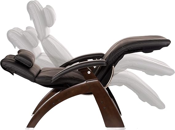 Perfect Chair Human Touch PC-610 Omni-Motion Classic Power Recline Zero Gravity Recliner Supreme Supreme Upholstery Package Walnut Wood Stain