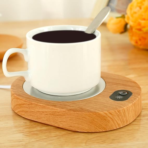 Electric Coffee Mug Warmer,Portable USB Tea Warmers for Office Desk,55-65℃ Constant Temperature Coffee Cup Heater,Easy to Use Electric Beverage Warmer for Milk Tea Home Office Use