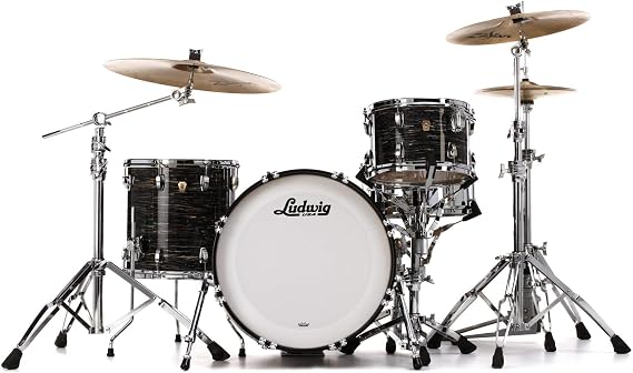 Ludwig Classic Maple Downbeat 20 Drum Shell Pack - Vintage Black Oyster