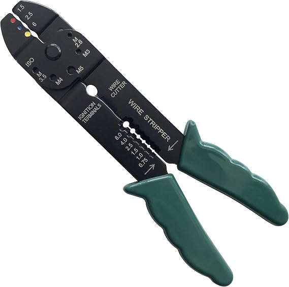 Troy T 24005, Cable Stripping/Shoe Pliers (200Mm), Black, Green